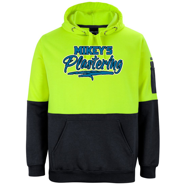 mikey's plastering HI VIS HOOD Thumbnail
